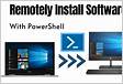 Powershell Remote install software